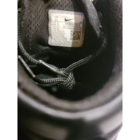 Nike Manoa Mens 11 Black Leather Mid Top Hiking Shoes - Picture 10 of 12